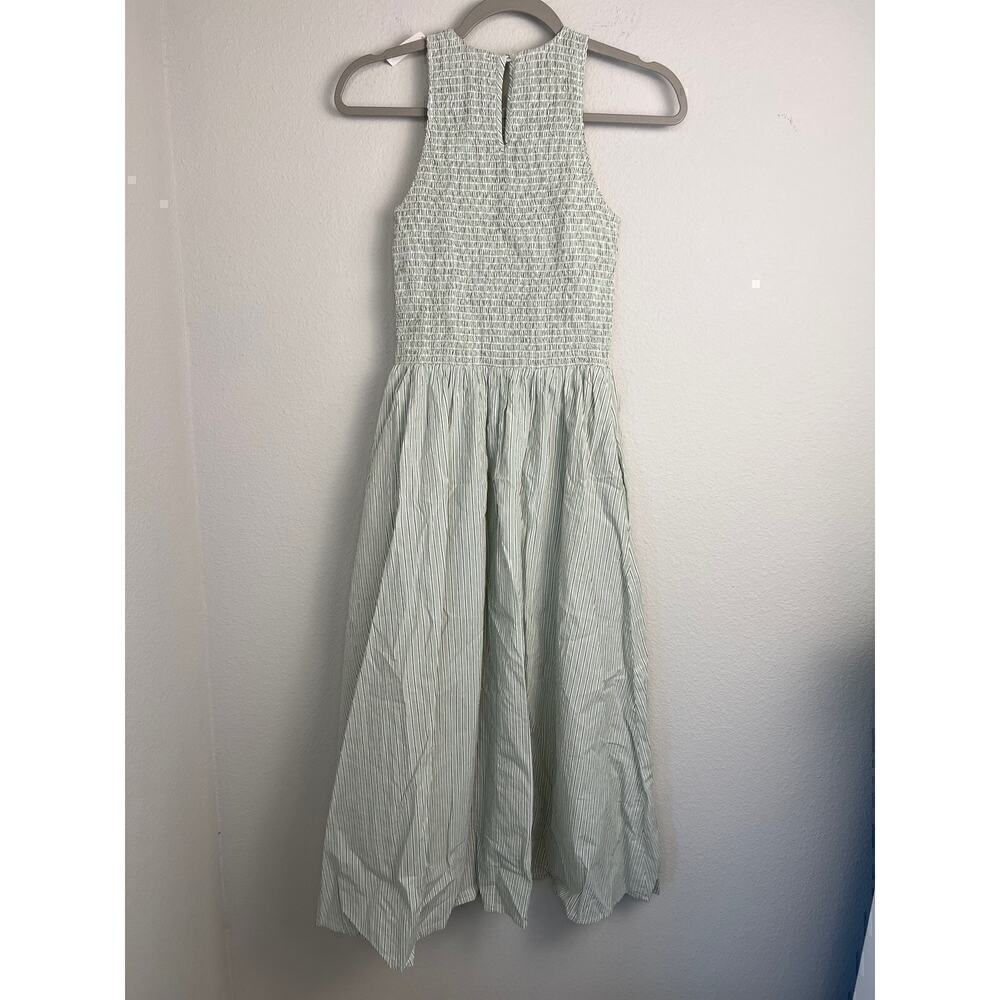 Madewell Women’s Melody Smocked Midi Dress Pistachio XXS - Picture 7 of 12